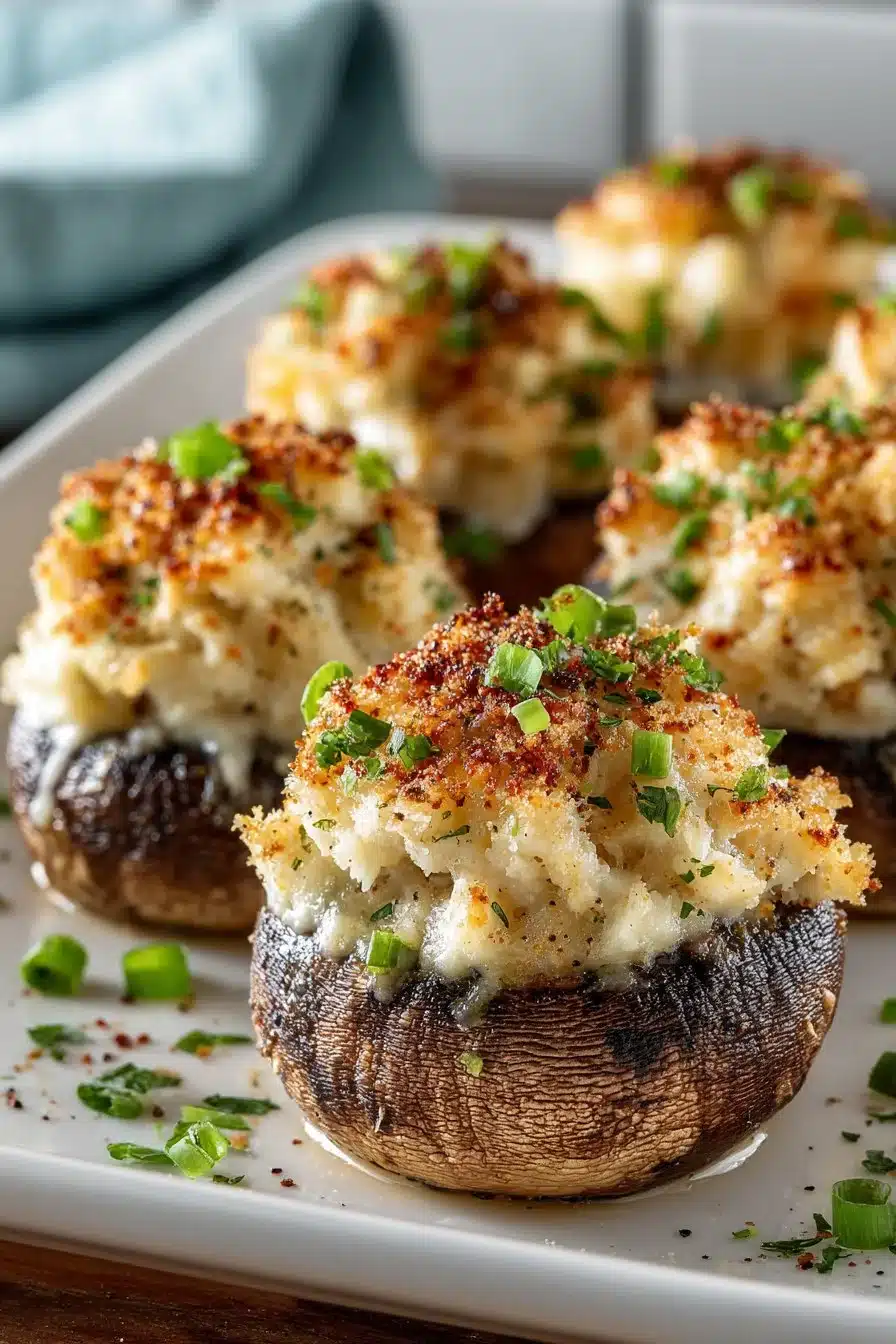 Classic Retro Crab Stuffed Mushrooms Appetizer classic retro crab stuffed mushrooms appetizer 2026 05 18 012042