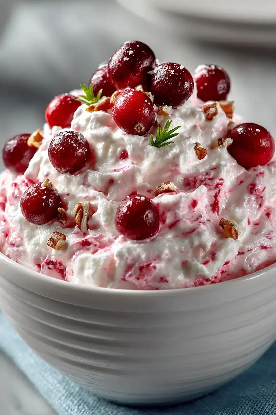 Classic Retro Cranberry Fluff Salad Dessert classic retro cranberry fluff salad dessert 2026 05 21 012015