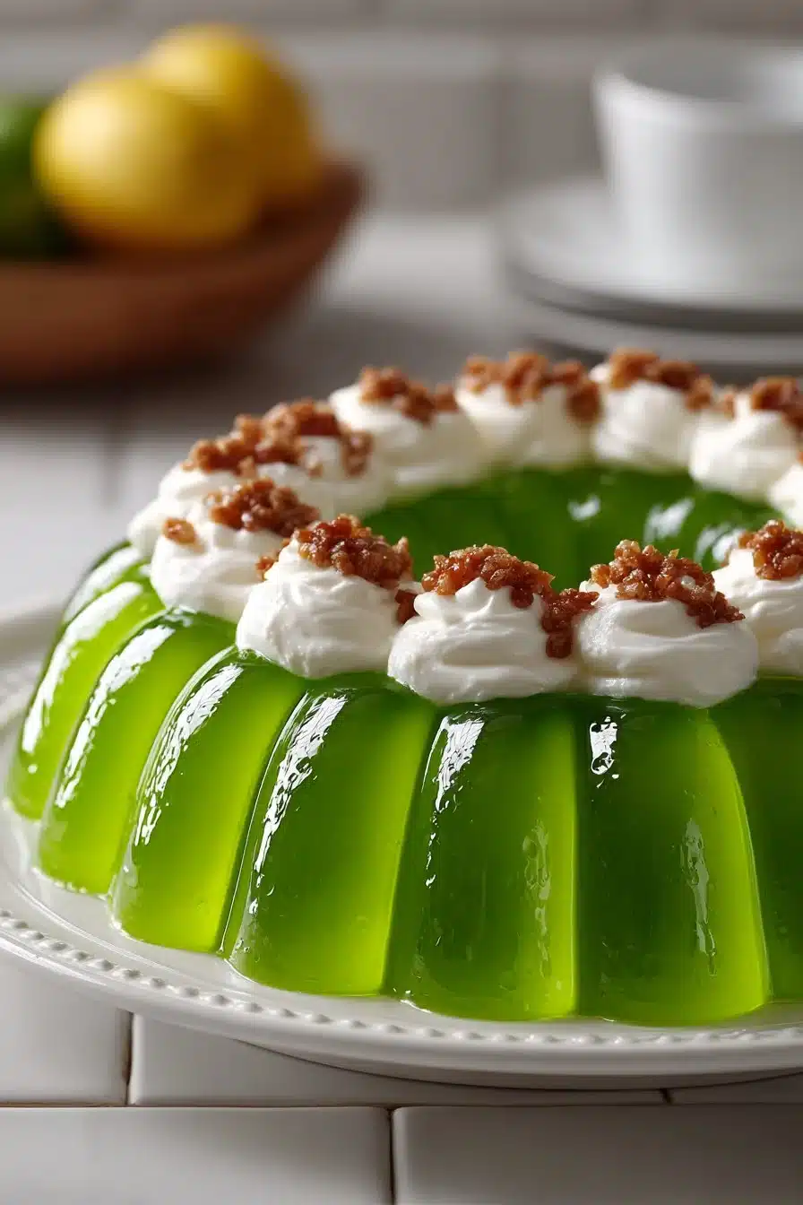 Classic Retro Lime Jello Cream Cheese Mold Dessert classic retro lime jello cream cheese mold dessert 2026 05 26 203904 2