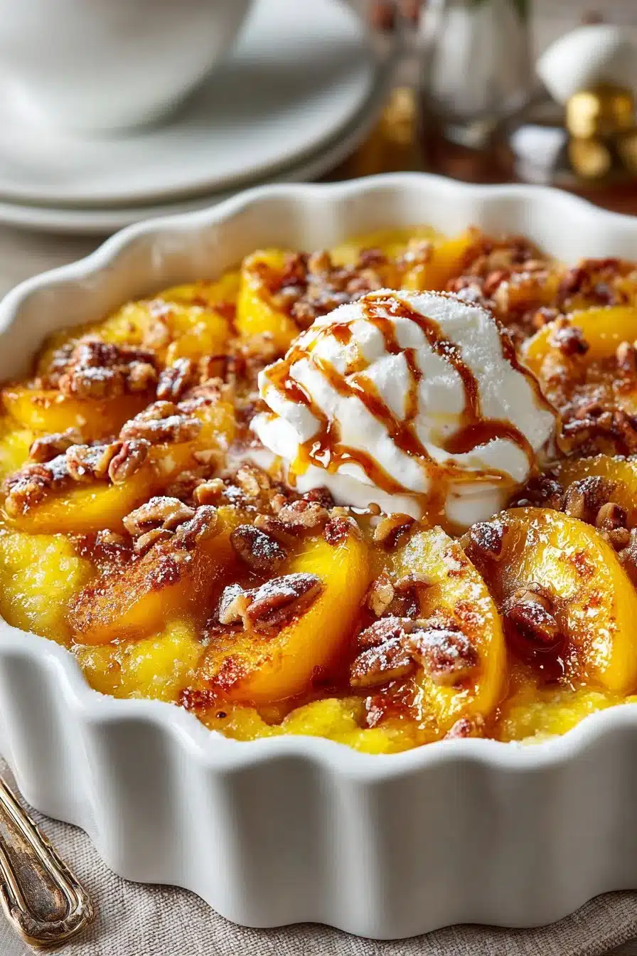 Classic Southern Peach Dump Cake Dessert classic southern peach dump cake dessert 2026 05 18 011900 2