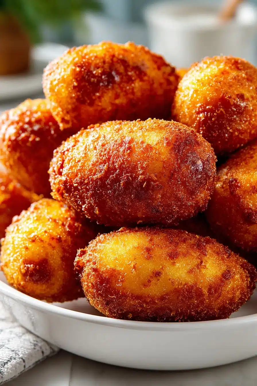 Easy 4th of July appetizer mini corn dogs served with dipping sauce.
