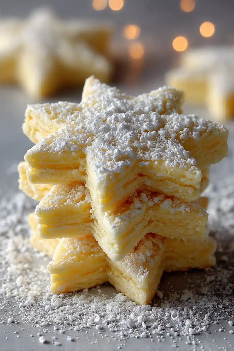 Easy star-shaped cheese crackers for 4th of July celebrations