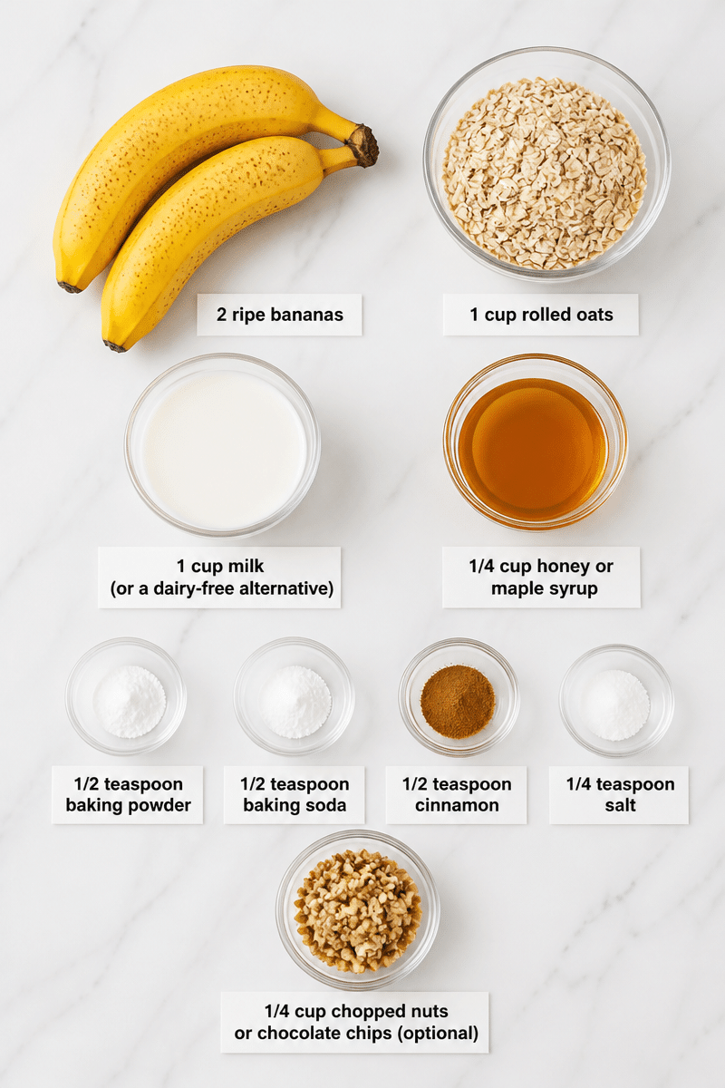 Easy Baked Banana Oatmeal Muffins easy baked banana oatmeal muffins 3