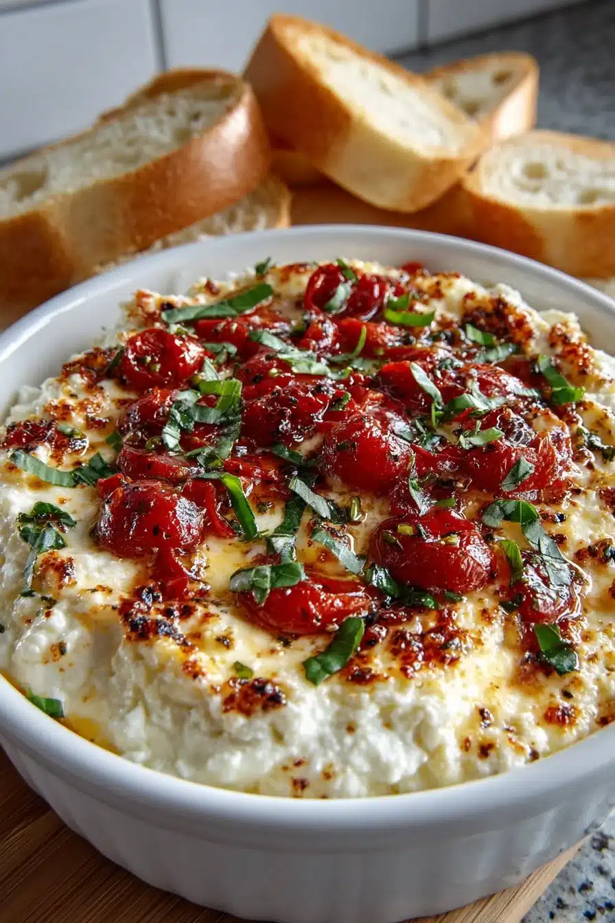 Easy Cheesy Garlic Bruschetta Appetizer Dip easy cheesy garlic bruschetta appetizer dip 2026 05 19 024441
