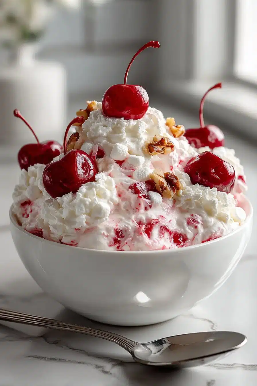 Easy Cherry Fluff Salad Dessert easy cherry fluff salad dessert 2026 05 16 231155