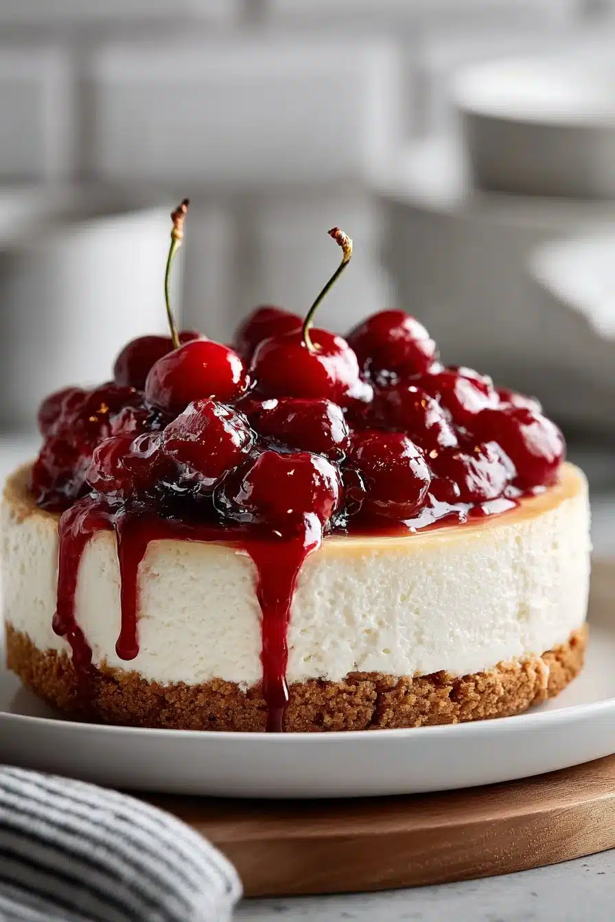 Easy No Bake Cherry Cheesecake easy no bake cherry cheesecake 2026 05 16 022454