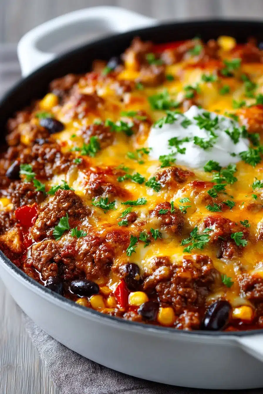 Easy One Pan Mexican Beef Enchilada Casserole easy one pan mexican beef enchilada casserole 2026 05 03 024543 2