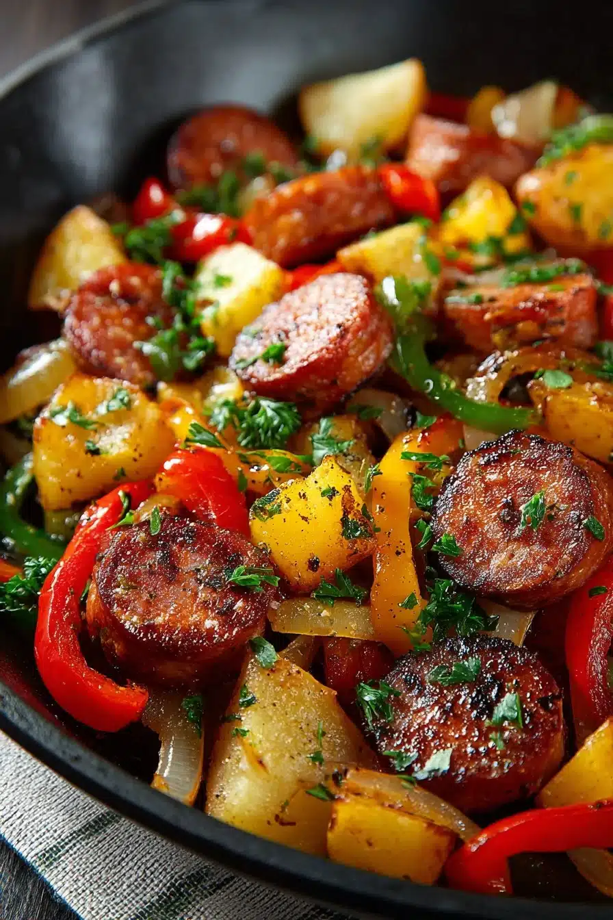 Easy Skillet Kielbasa and Potato Hash easy skillet kielbasa and potato hash 2026 05 26 042647