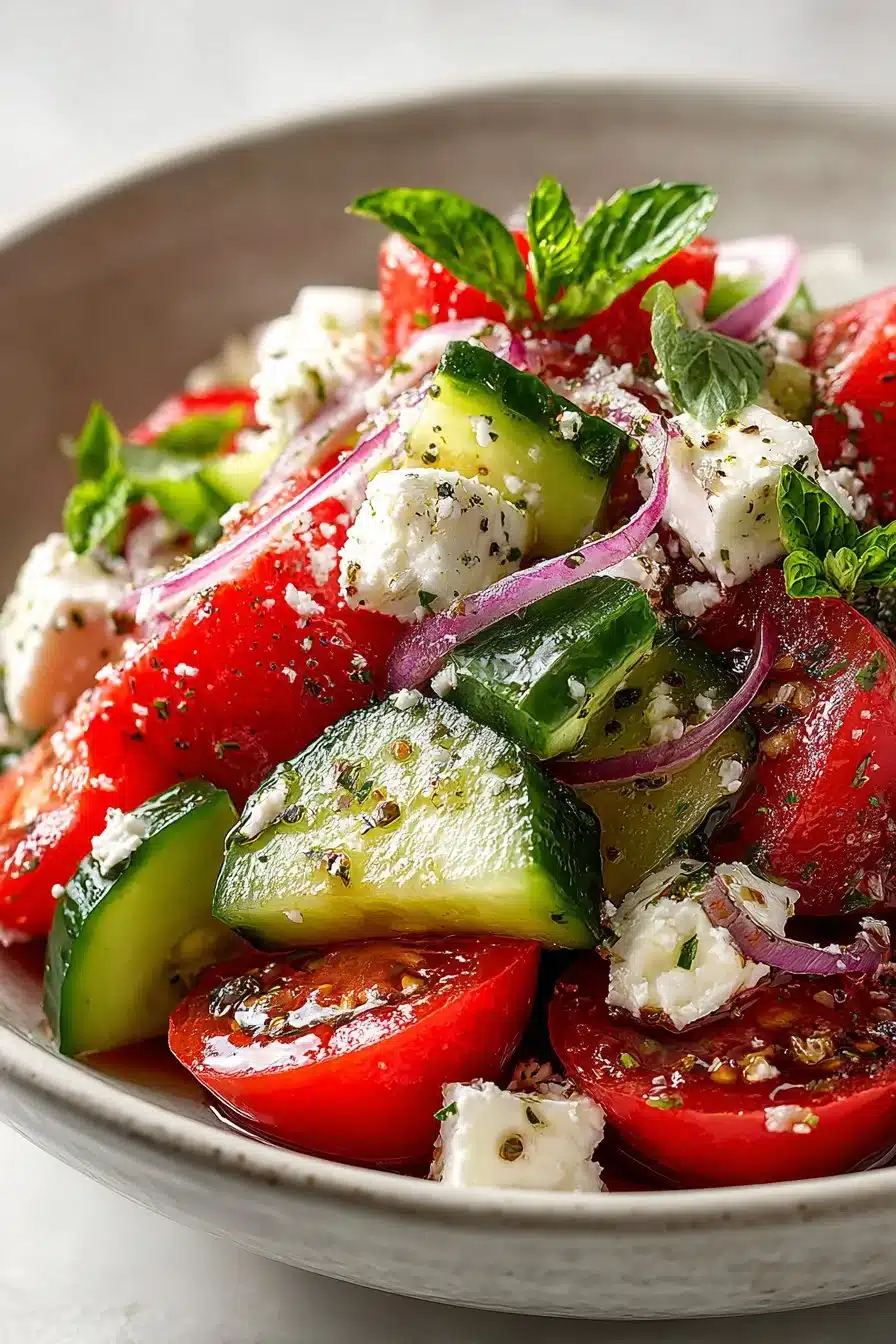 Easy Summer Tomato Cucumber Feta Salad easy summer tomato cucumber feta salad 2026 05 21 011859