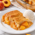 easy sweet summer peach cobbler 1