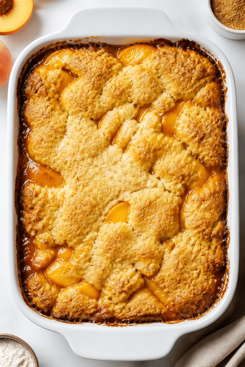 Easy Sweet Summer Peach Cobbler easy sweet summer peach cobbler 2