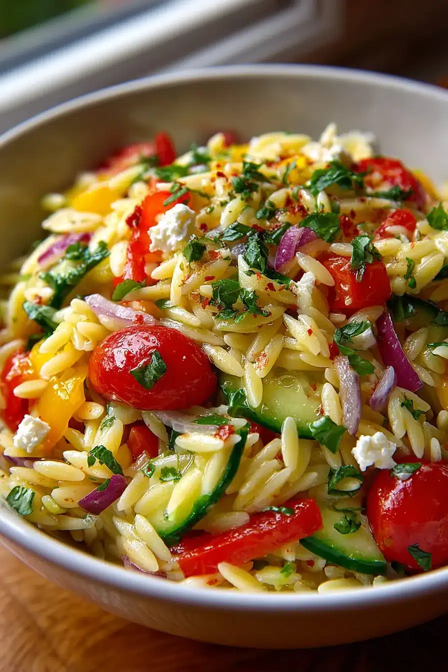 Fresh Lemon Herb Mediterranean Orzo Salad fresh lemon herb mediterranean orzo salad 2026 05 30 060853