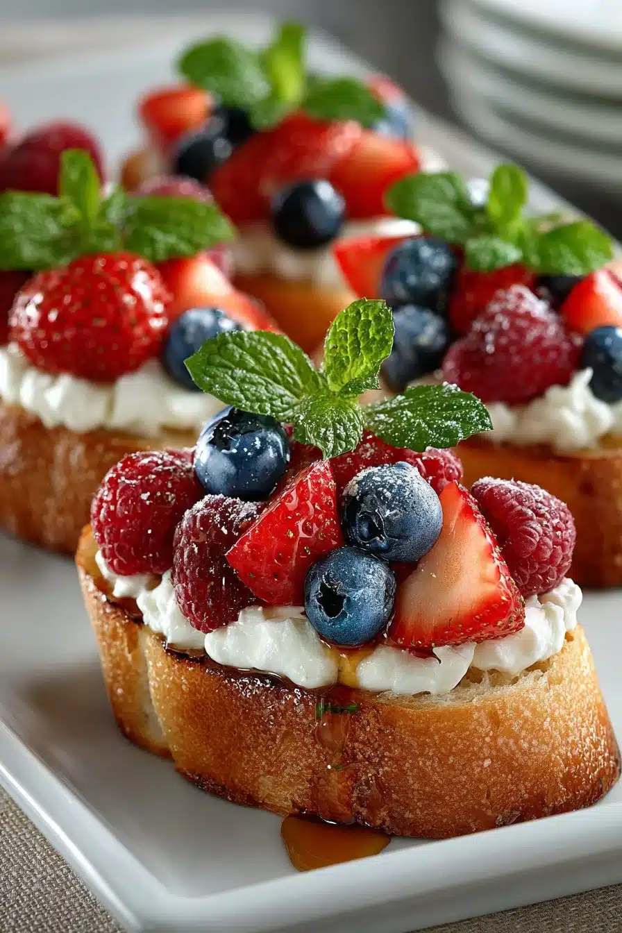 Fresh Red White and Blue Appetizer Berry Bruschetta fresh red white and blue appetizer berry bruschett 2026 05 19 024542
