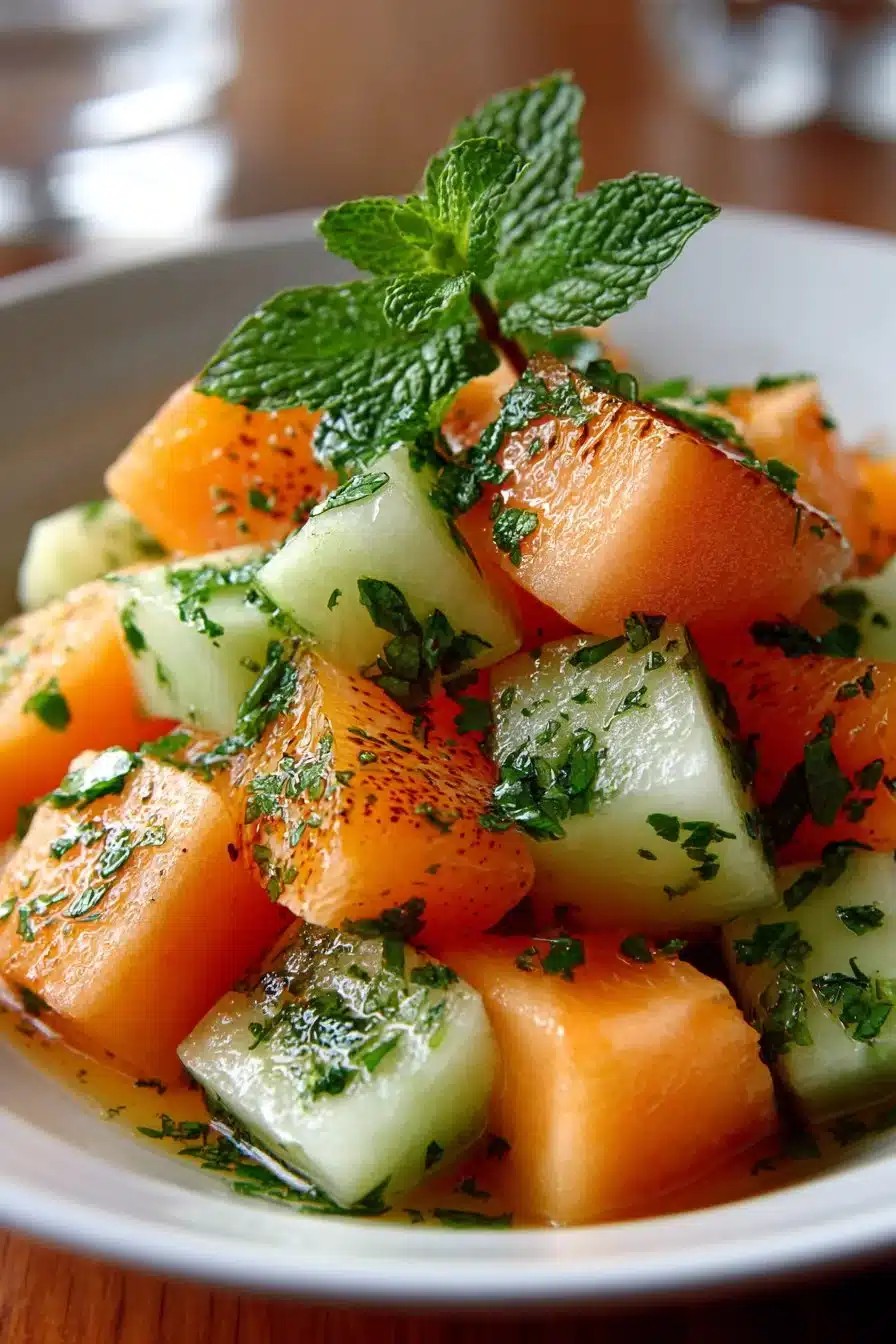 Fresh Summer Cantaloupe and Mint Fruit Salad fresh summer cantaloupe and mint fruit salad 2026 05 21 011845