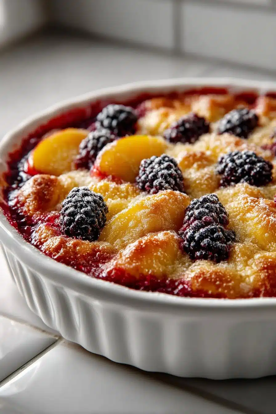 Fresh Summer Peach and Blackberry Cobbler Dessert fresh summer peach and blackberry cobbler dessert 2026 05 26 203919