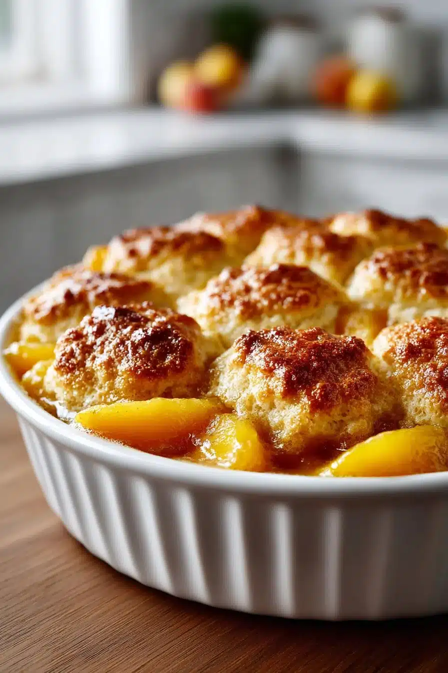 Fresh Summer Peach Cobbler with Cinnamon Biscuits fresh summer peach cobbler with cinnamon biscuits 2026 05 26 042339