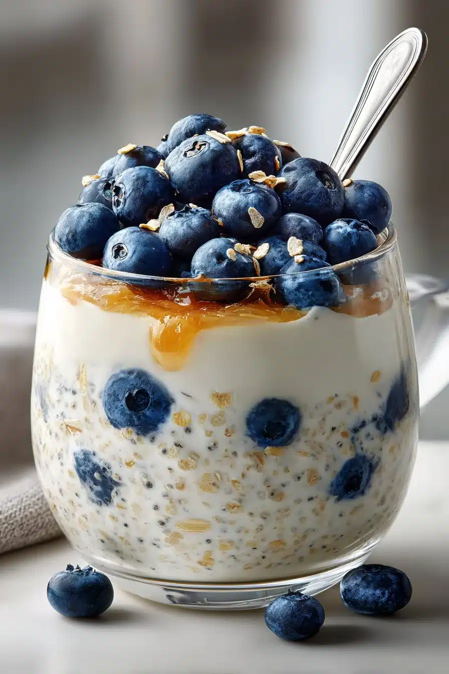 Healthy Almond Butter Blueberry Overnight Oats healthy almond butter blueberry overnight oats 2026 05 20 032314