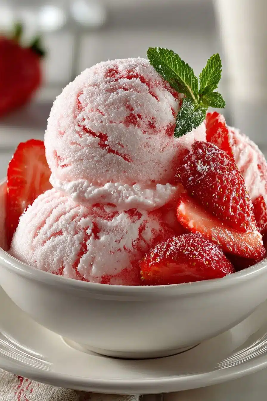 Homemade Churned Strawberry Ice Cream homemade churned strawberry ice cream 2026 05 22 014735