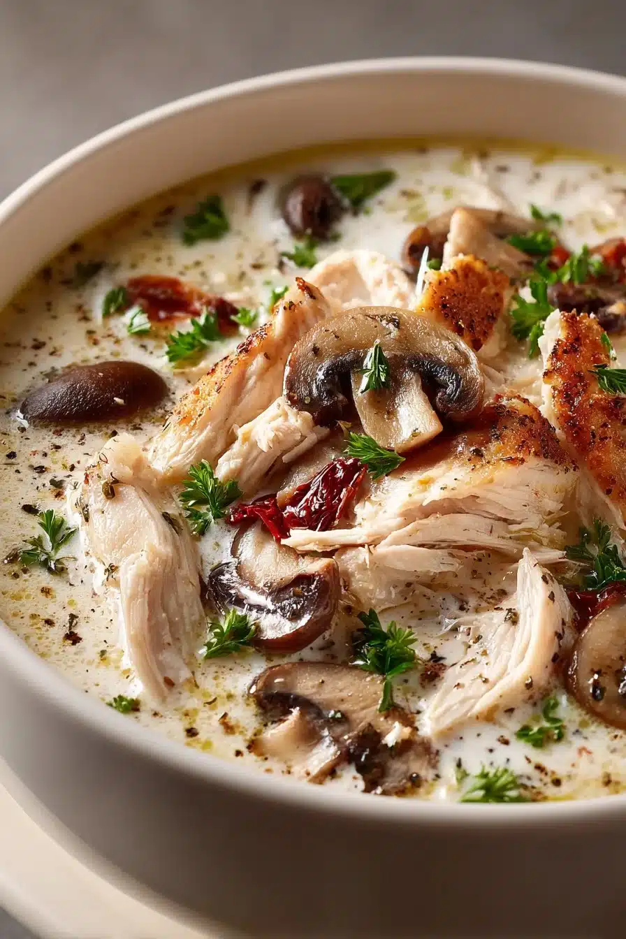 homemade rotisserie chicken and mushroom soup 2026 05 10 181652