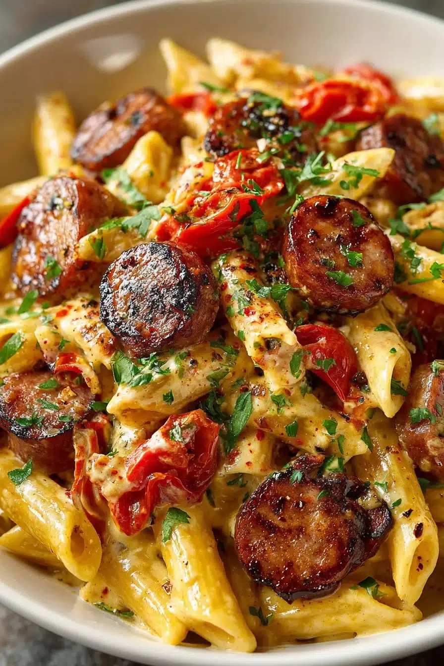 Homestyle Spicy Andouille Sausage Pasta homestyle spicy andouille sausage pasta 2026 05 05 133857