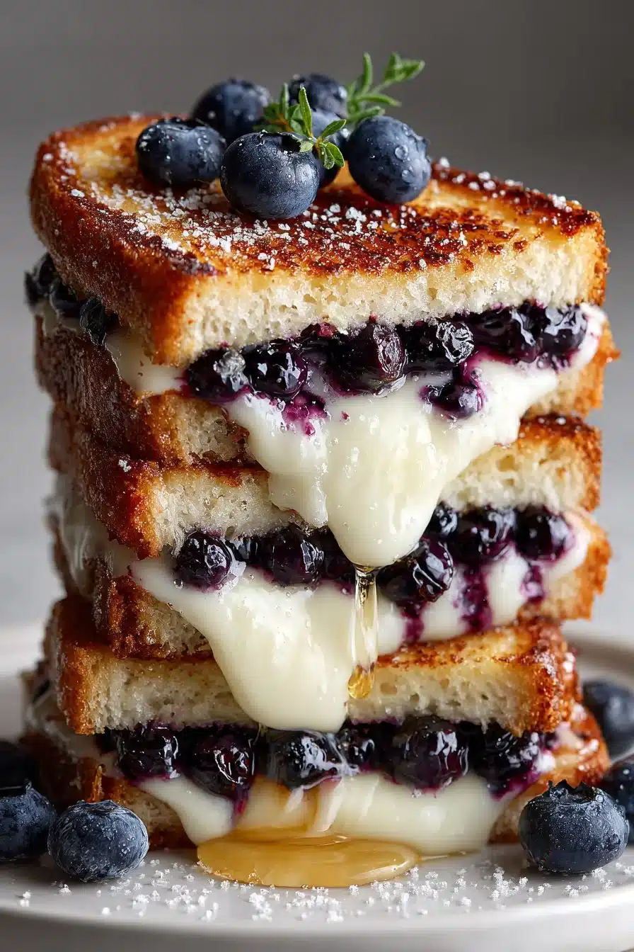 Juicy Blueberry Grilled Cheese