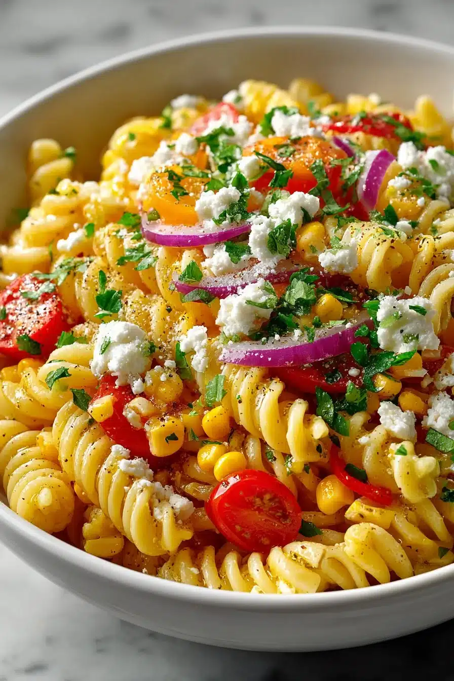 Juicy Street Corn Pasta Salad juicy street corn pasta salad 2026 05 10 153119