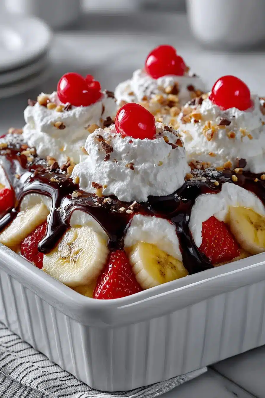 Old Fashioned Banana Split Dessert Casserole old fashioned banana split dessert casserole 2026 05 18 012341