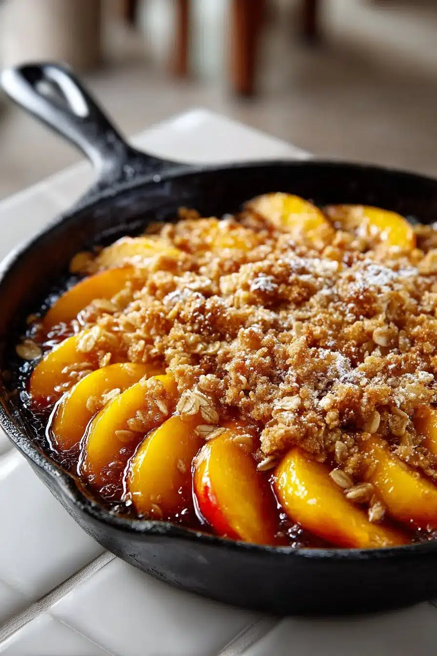 Old Fashioned Cast Iron Skillet Peach Crisp old fashioned cast iron skillet peach crisp 2026 05 26 204012