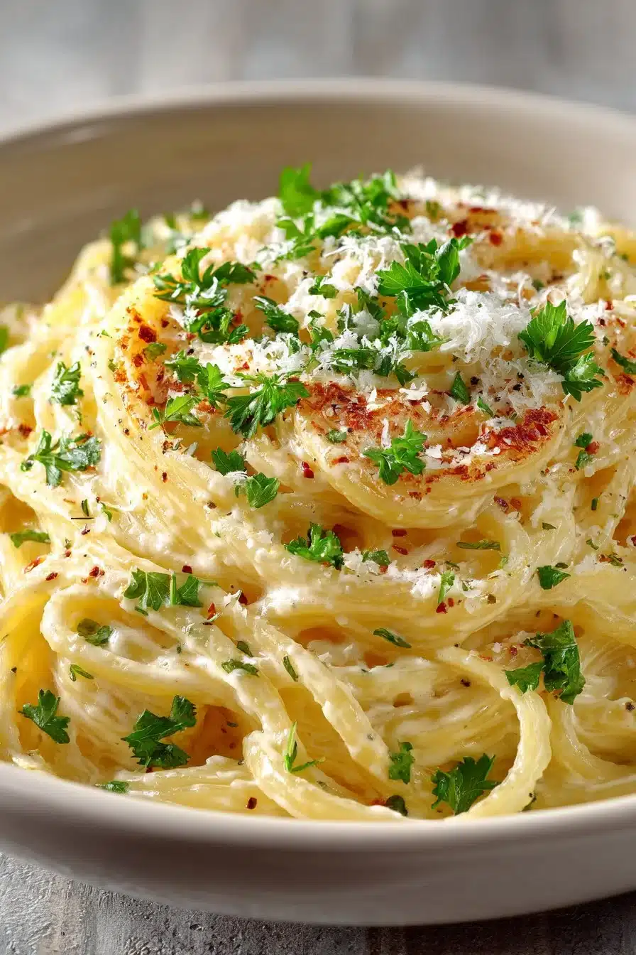 One Pot Creamy Garlic Pasta One Pot Creamy Garlic Pasta