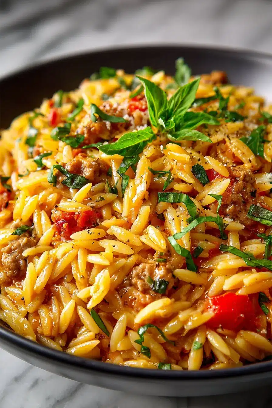 One-Pot Ground Turkey Orzo one pot ground turkey orzo 2026 05 10 182023 2