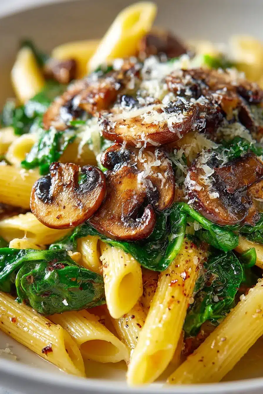 Parmesan Spinach Mushroom Pasta Skillet parmesan spinach mushroom pasta skillet 2026 05 11 020709 2