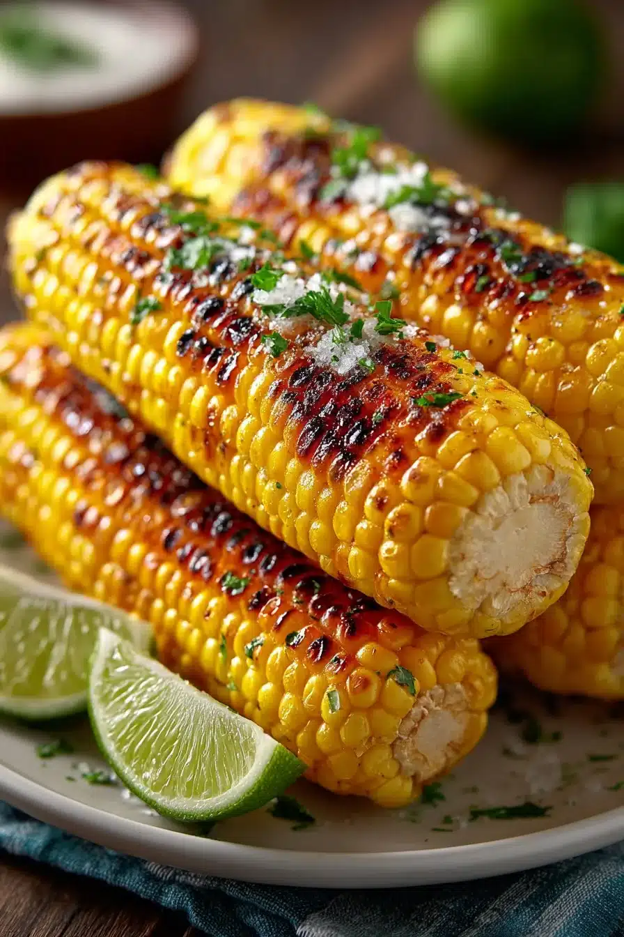 Quick Grilled Sweet Corn On The Cob