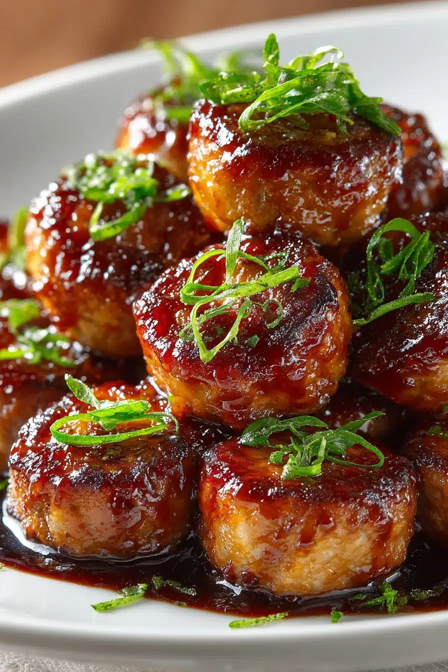 Slow Cooker Hawaiian Appetizer BBQ Sausage Bites served in a bowl
