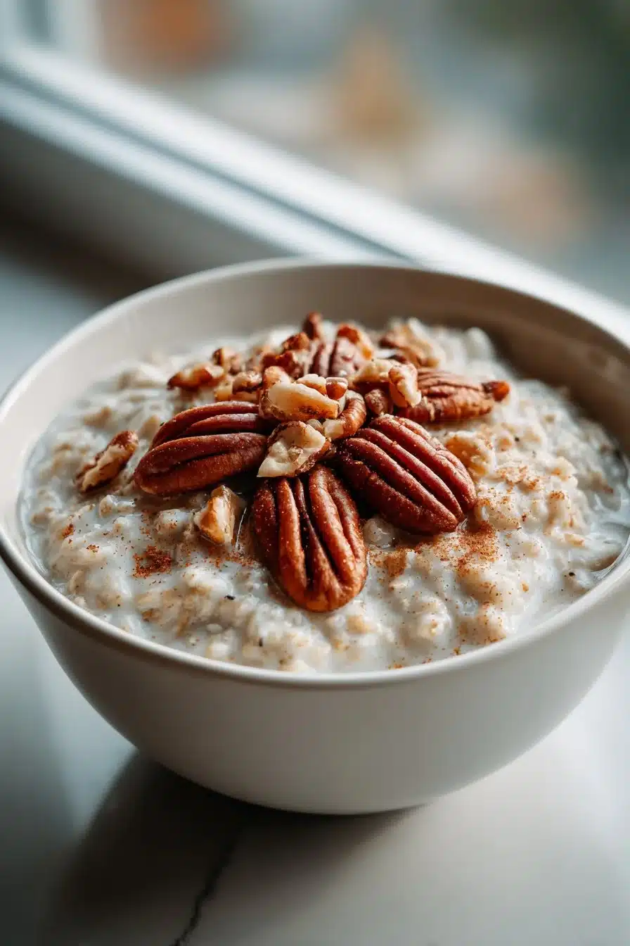slow cooker maple cinnamon oatmeal with pecans 2026 05 24 042649