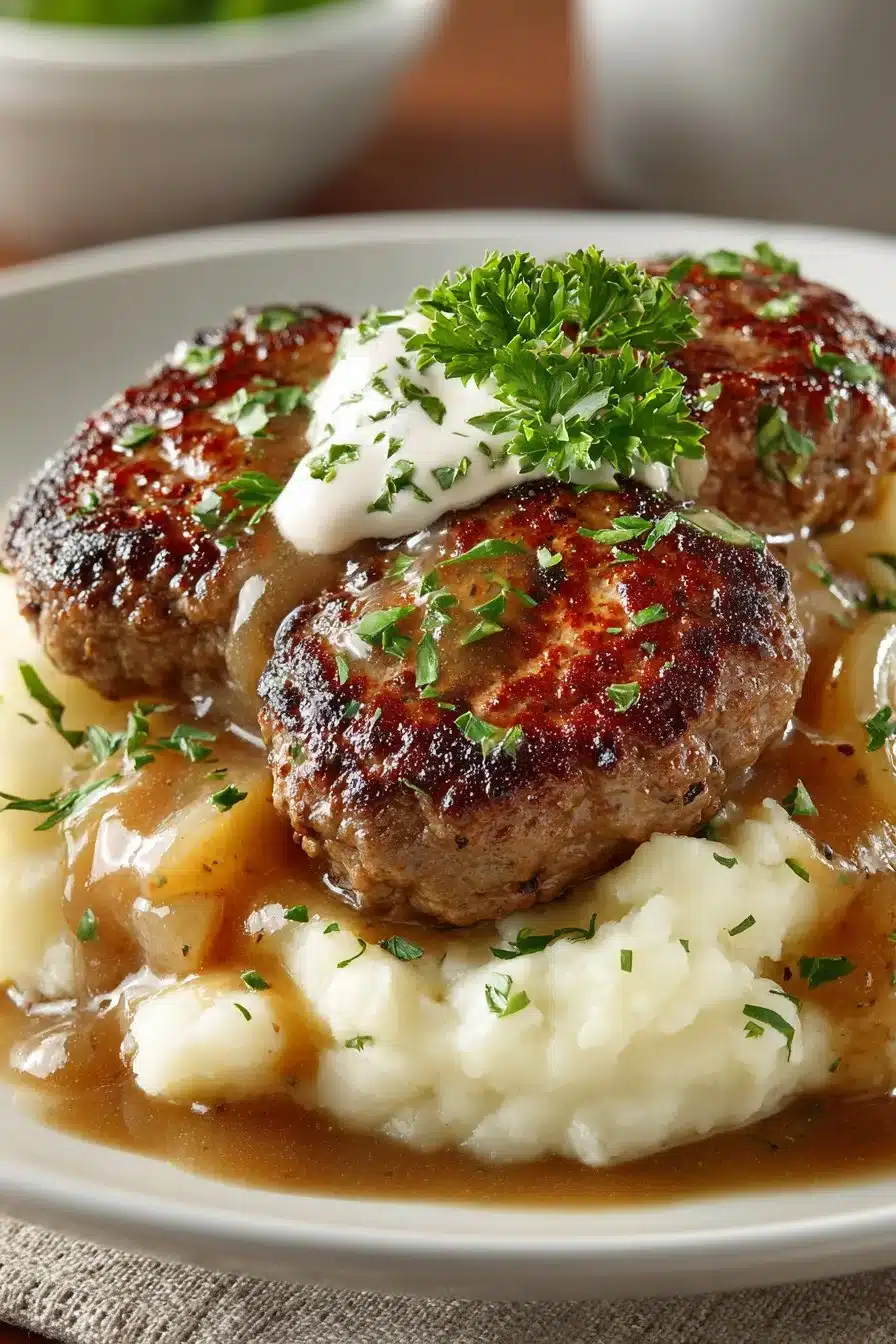 Traditional Southern Smothered Hamburger Steaks and Gravy traditional southern smothered hamburger steaks an 2026 05 26 203841