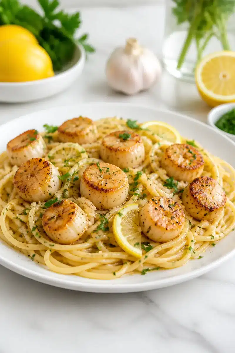 15 Minute Lemon Garlic Butter Scallop Pasta 15 minute lemon garlic butter scallop pasta 2026 06 20 160024