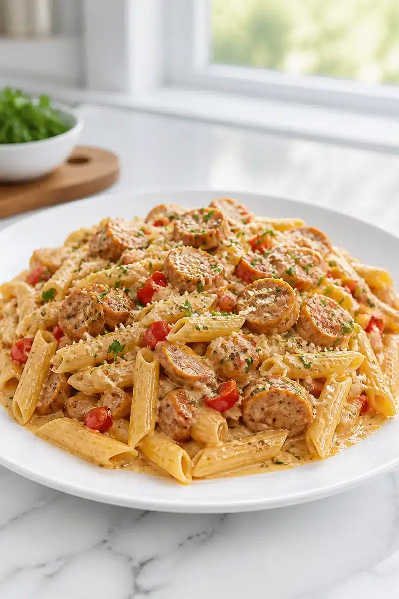 20 minute creamy cajun turkey sausage pasta 2026 06 20 153653