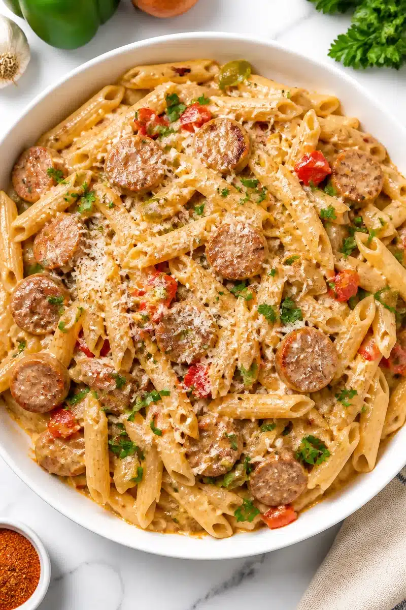 20 minute creamy cajun turkey sausage pasta 2026 06 20 153723 2