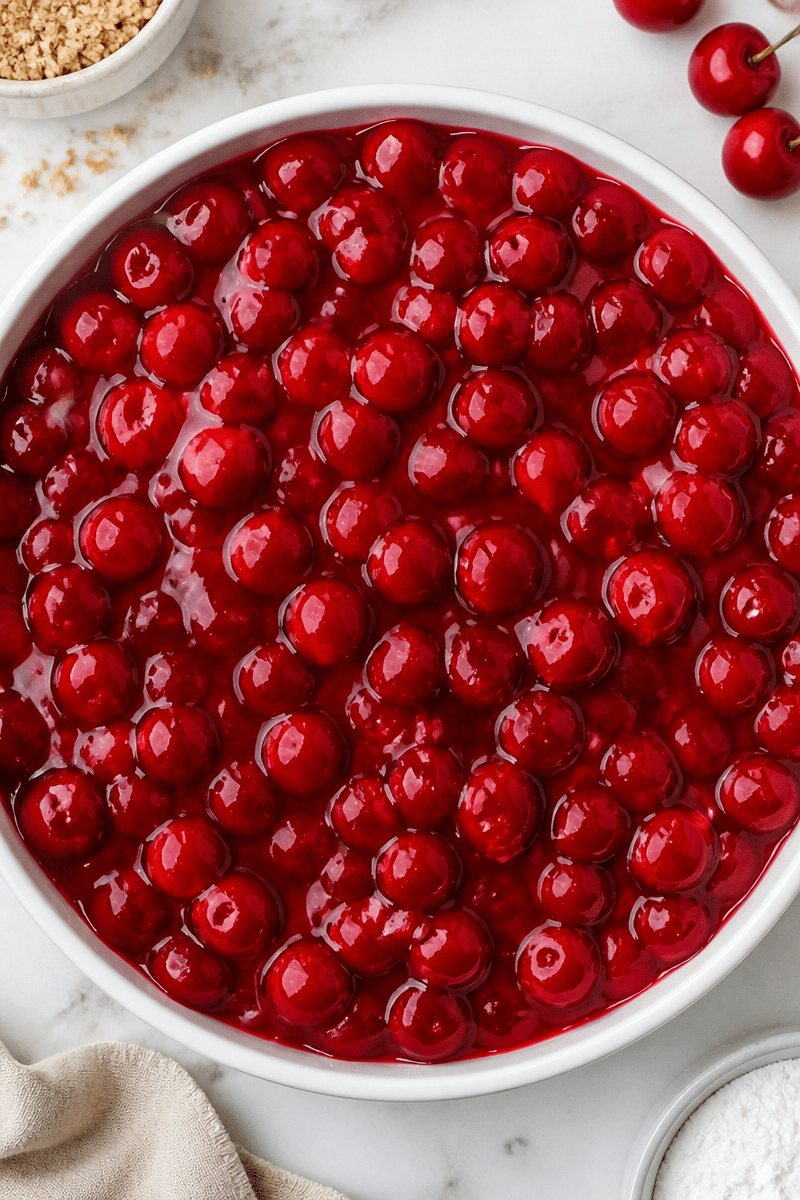 Classic No Bake Cherry Cheesecake Dessert Classic No Bake Cherry Cheesecake Dessert