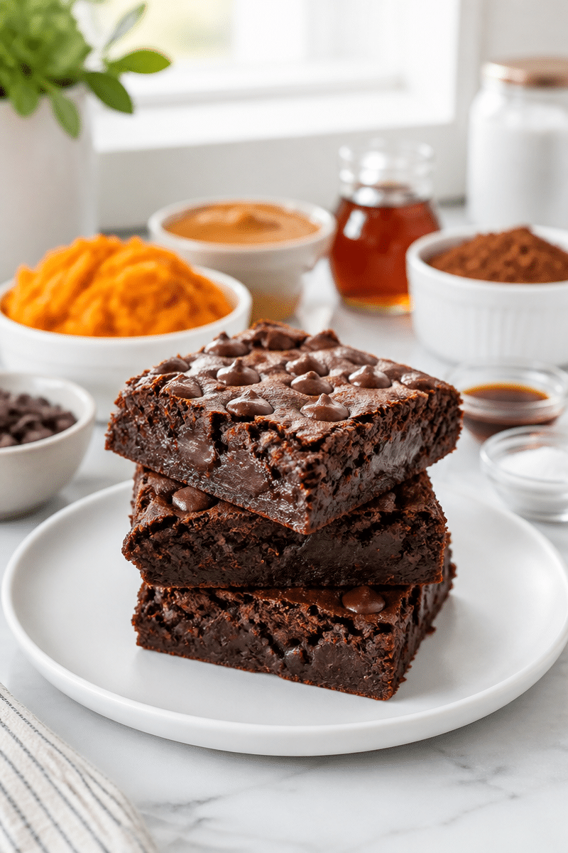 Easy Vegan Sweet Potato Brownie Recipe Easy Vegan Sweet Potato Brownie Recipe