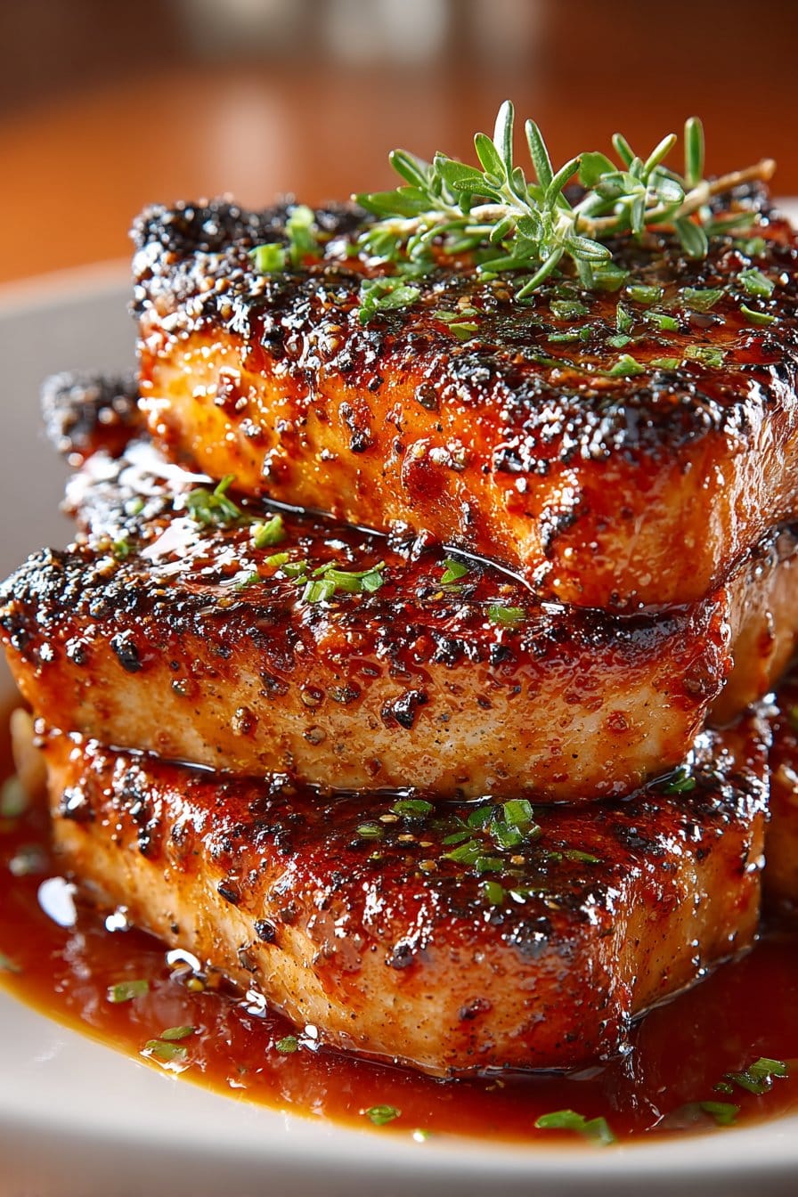 Oven Baked Brown Sugar Glazed Best Pork Chops Ever Oven Baked Brown Sugar Glazed Best Pork Chops Ever