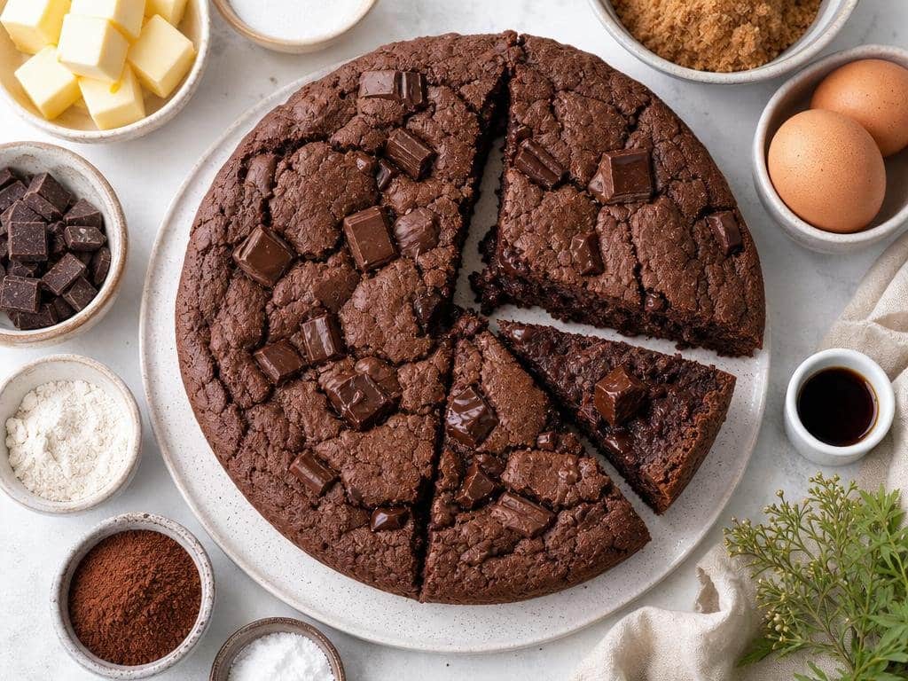 Soft Baked Chocolate Chunk Brownie Cookie