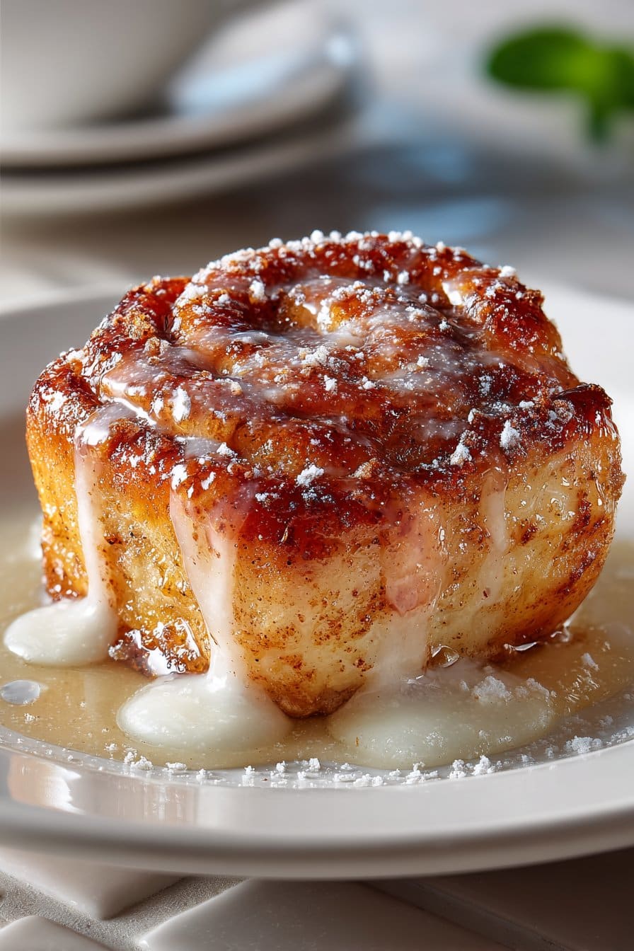 Sprite Baked Cinnamon Apple Dumpling with Crescent Roll