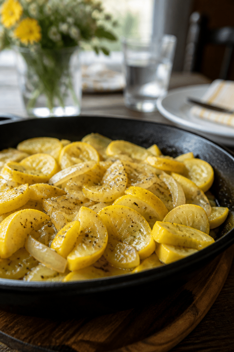 Traditional Southern Squash and Onions Skillet Traditional Southern Squash and Onions Skillet