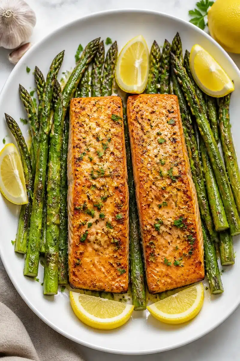 air fryer garlic butter salmon and asparagus 2026 06 23 051147 2