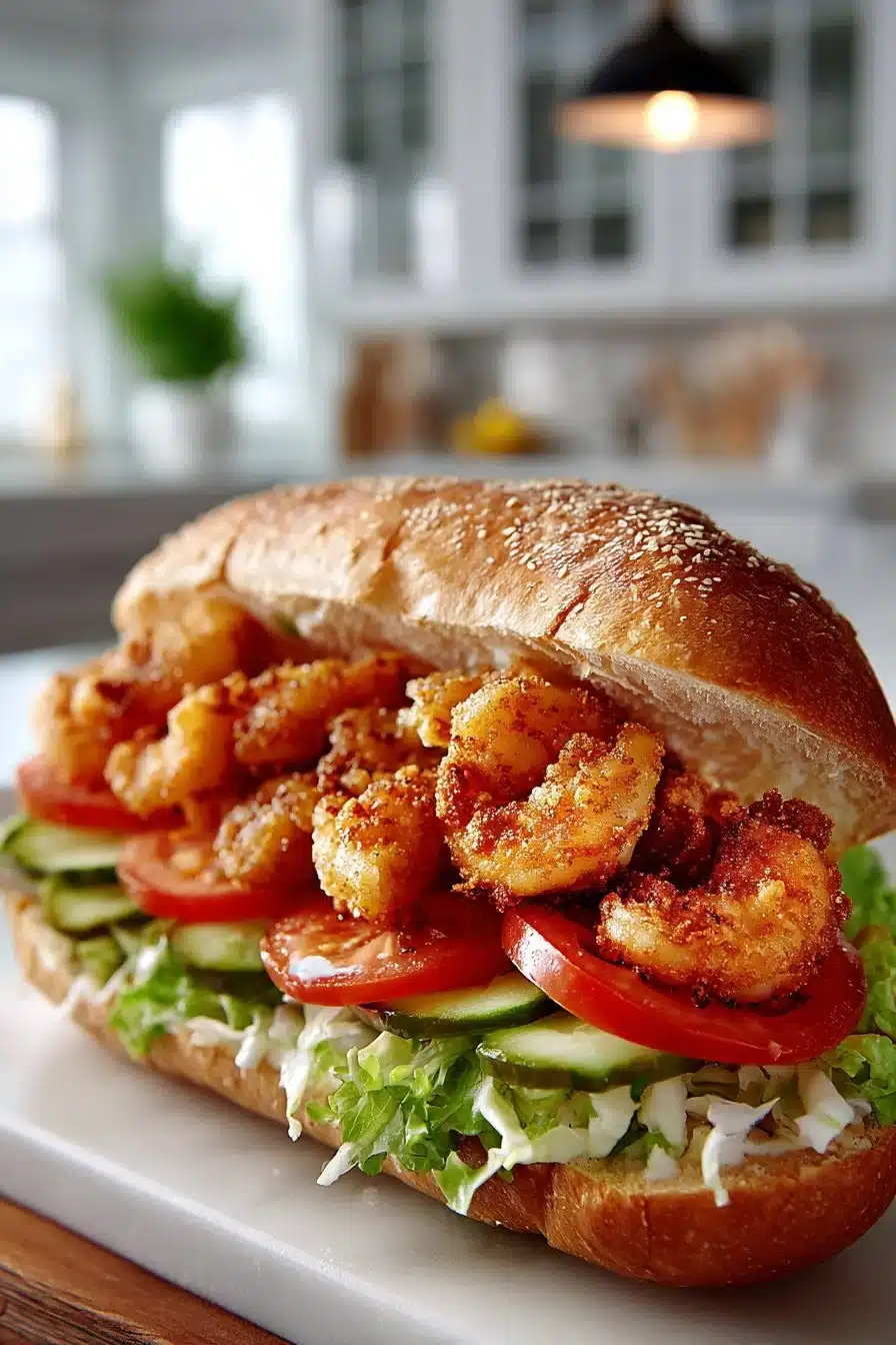 Authentic Crispy Fried Shrimp Poboy Sandwich authentic crispy fried shrimp poboy sandwich 2026 06 10 024548