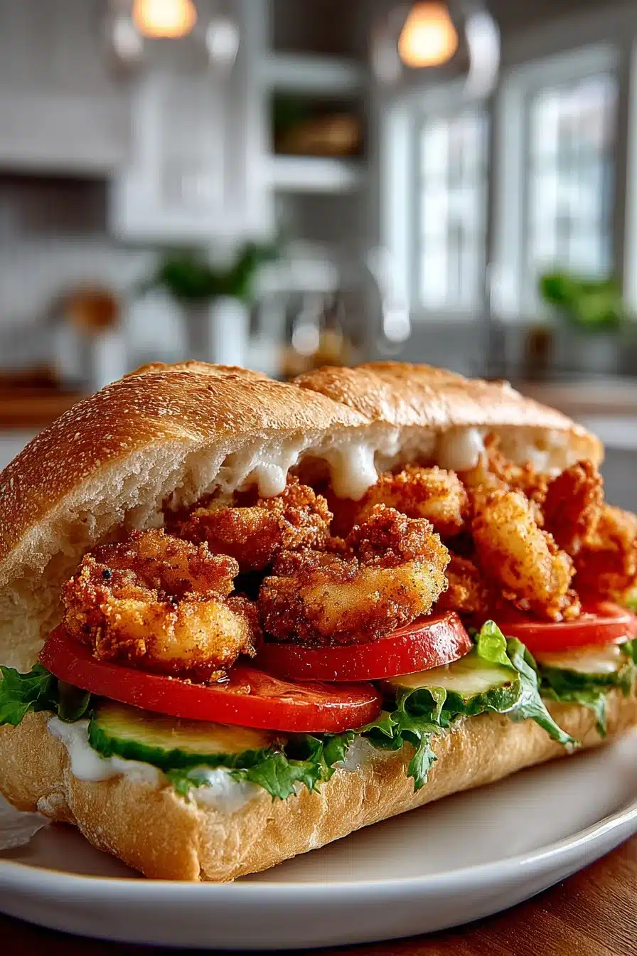 Authentic Southern Fried Shrimp Poboy Sandwich authentic southern fried shrimp poboy sandwich 2026 06 10 024222