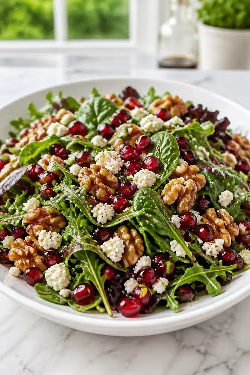 Autumn Mixed Greens And Pomegranate Salad autumn mixed greens and pomegranate salad 2026 06 28 023850