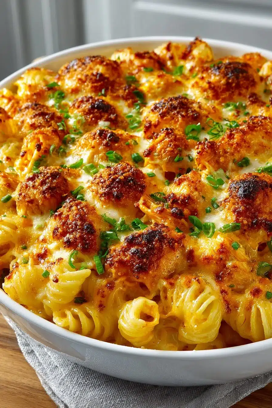 Baked Cheesy Ranch Buffalo Chicken Pasta Bake baked cheesy ranch buffalo chicken pasta bake 2026 06 05 034623