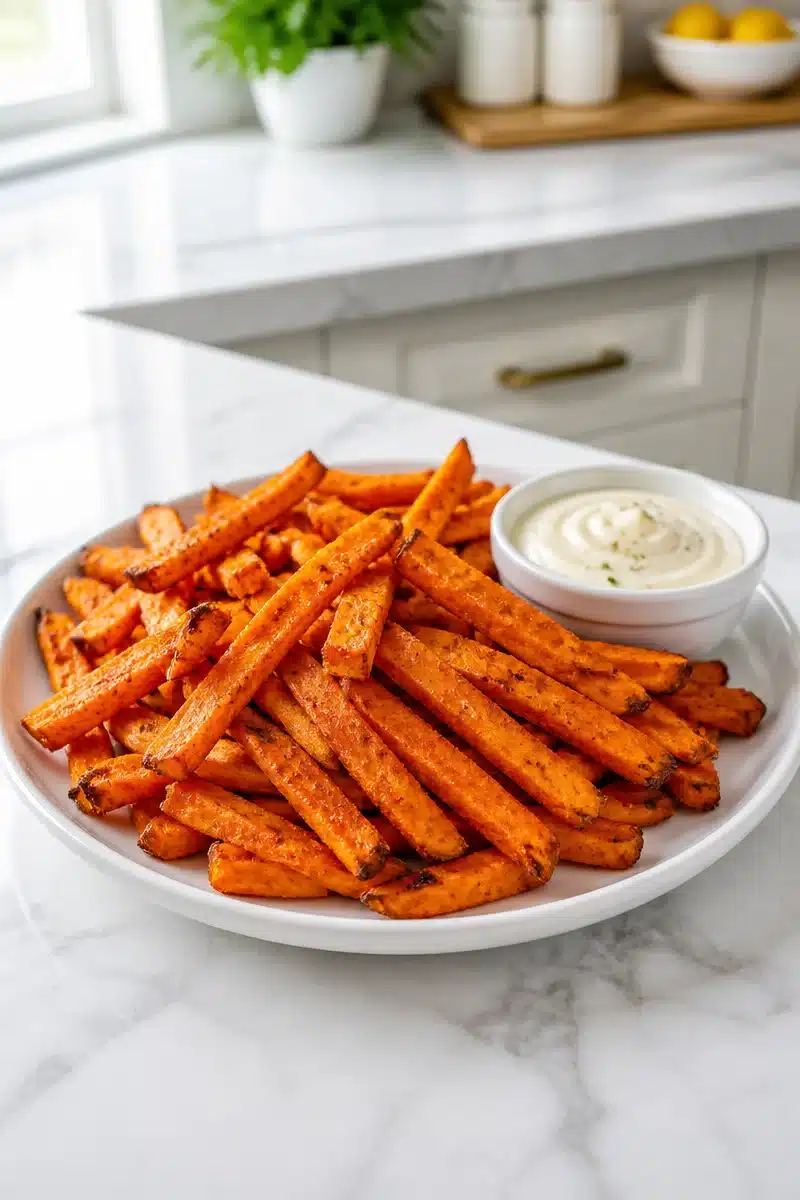 Baked Crispy Sweet Potato Fries With Garlic Aioli baked crispy sweet potato fries with garlic aioli 2026 06 26 212148